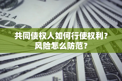 北京共同债权人如何行使权利？风险怎么防范？