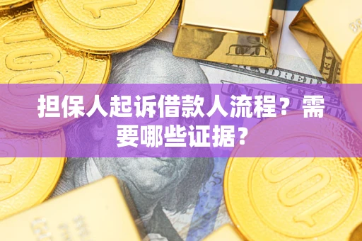 北京担保人起诉借款人流程?需要哪些证据? 北京担保人起诉借款人流程?需要哪些证据?