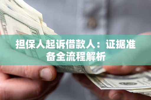 北京担保人起诉借款人：证据准备全流程解析