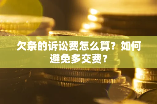 北京欠条的诉讼费怎么算？如何避免多交费？